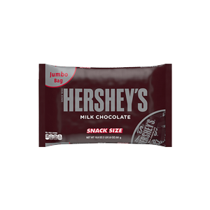 허쉬 밀크 초콜릿 스낵사이즈 165g