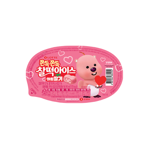 [빙과]찰떡아이스 하트딸기 90ml(잔망루피 온팩)